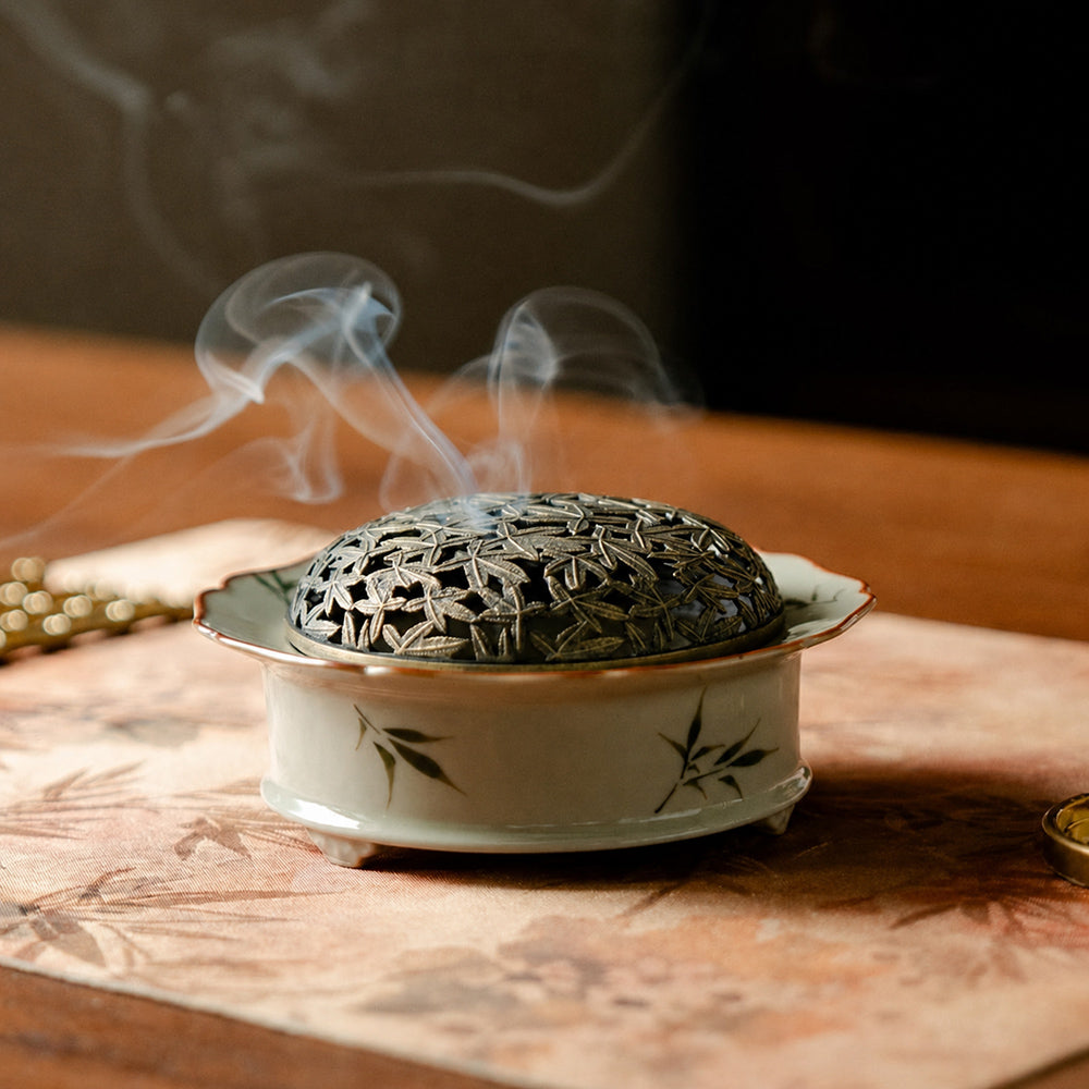 Bamboo Ceramic Handmade Incense Kit