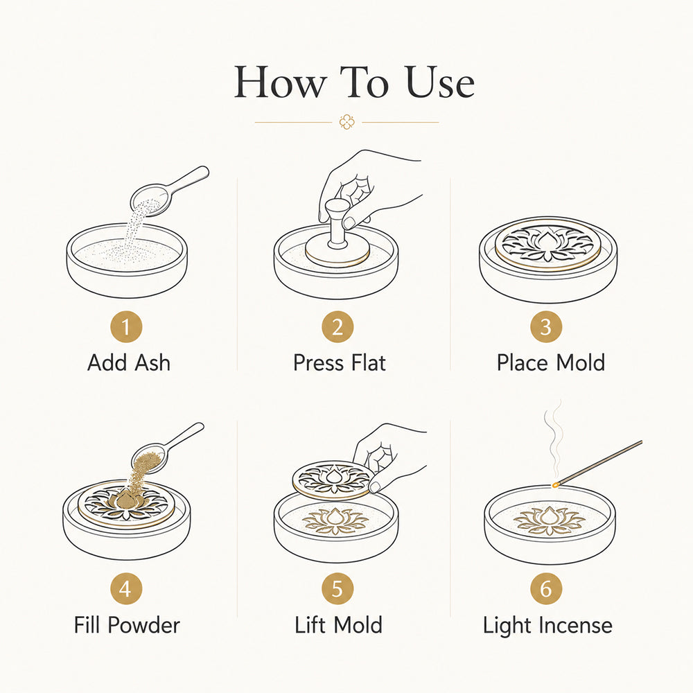 Bamboo Ceramic Handmade Incense Kit