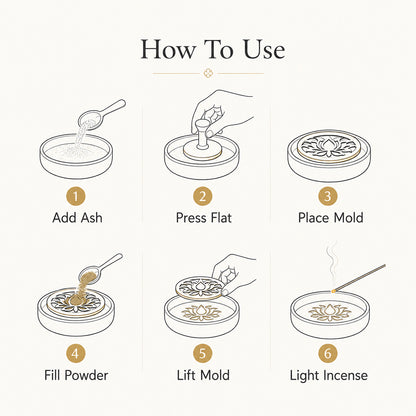 Bamboo Ceramic Handmade Incense Kit