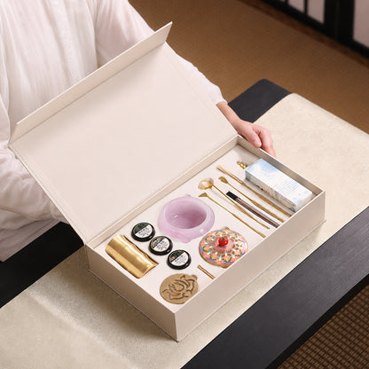 Enamel Jade Stone Homemade Incense Kit
