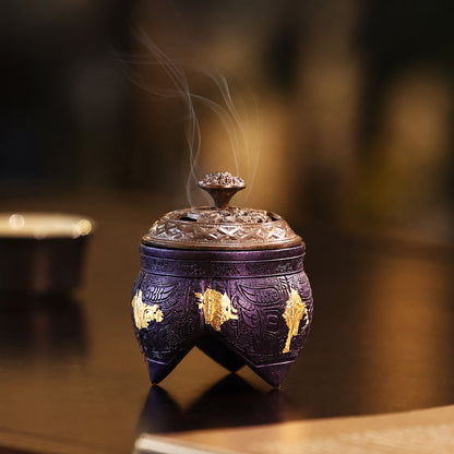 Vintage Purple Chinese Incense Burner