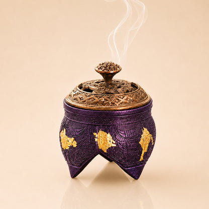 Vintage Purple Chinese Incense Burner