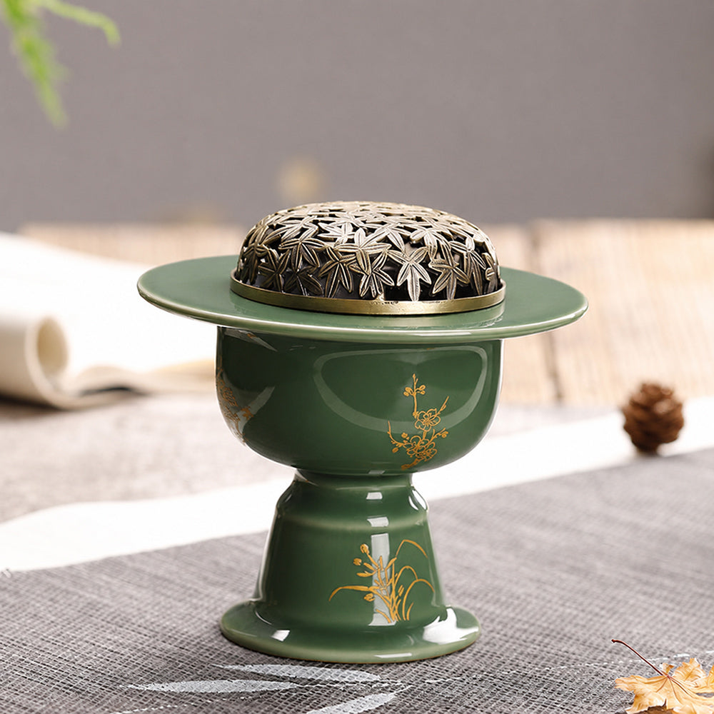Yue Kiln Celadon Chinese Incense Burner
