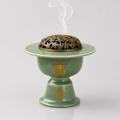 Yue Kiln Celadon Chinese Incense Burner