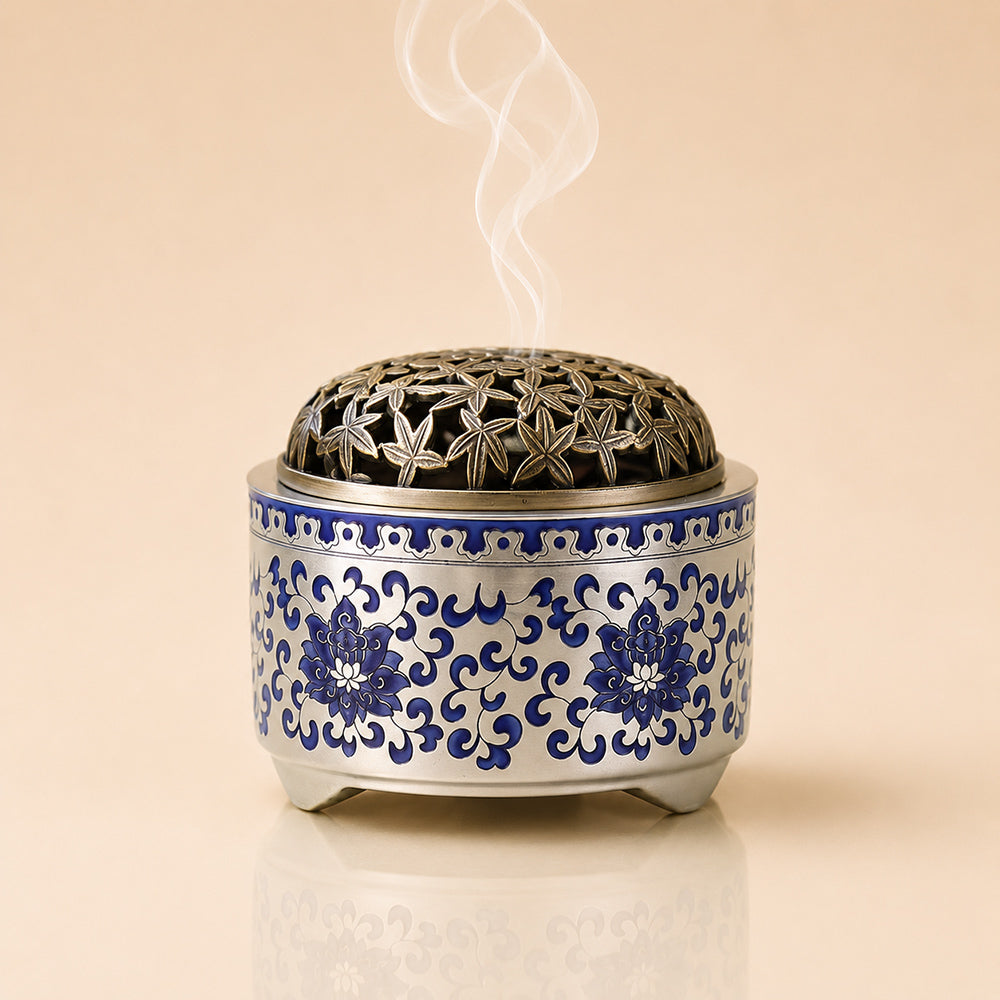 Chinese Blue-and-White Porcelain Incense Burner