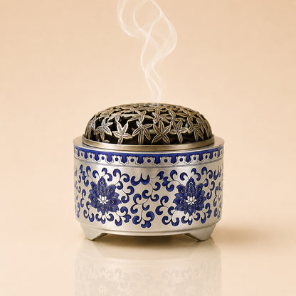 Chinese Blue-and-White Porcelain Incense Burner