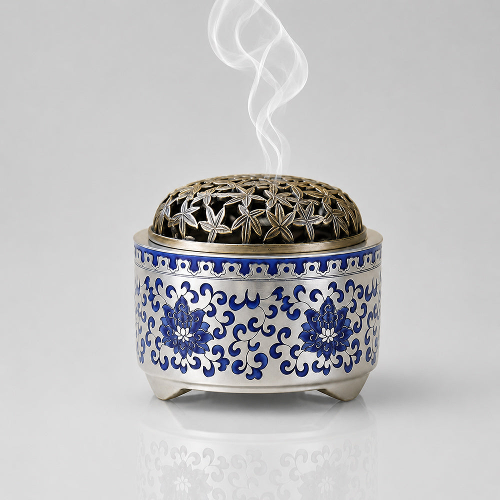 Chinese Blue-and-White Porcelain Incense Burner