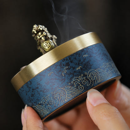 Brass Pixiu Chinese Incense Burner