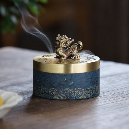 Brass Pixiu Chinese Incense Burner