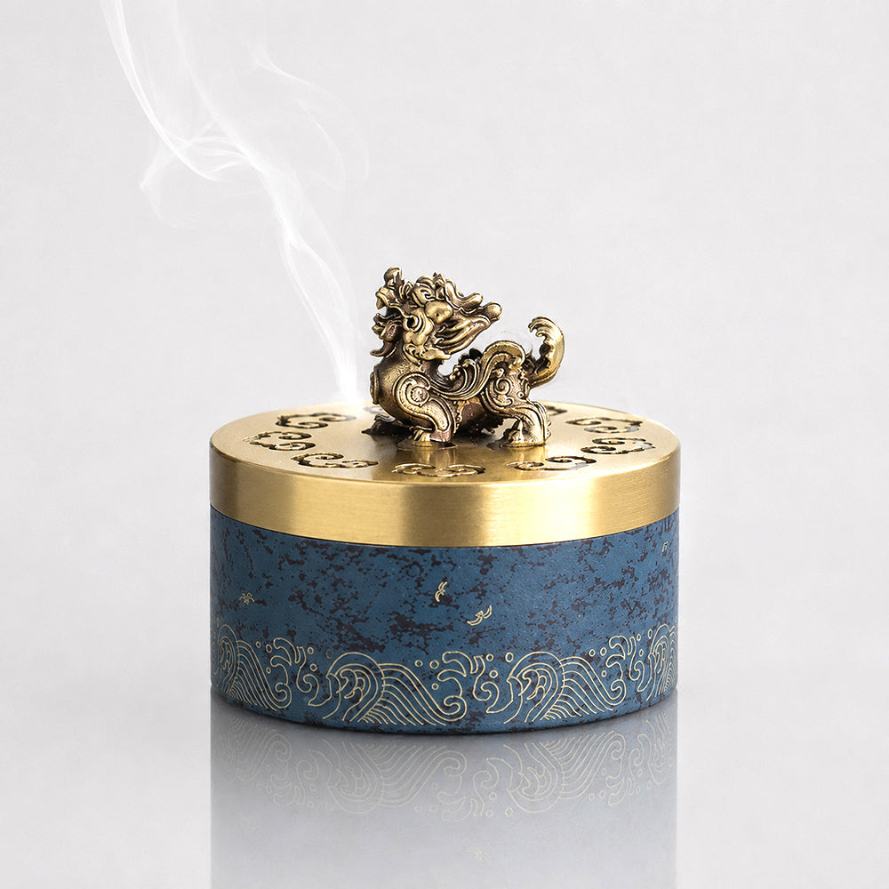 Brass Pixiu Chinese Incense Burner
