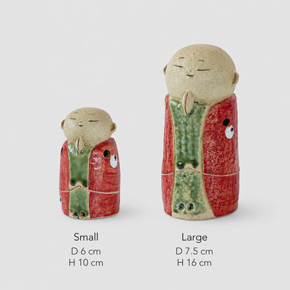 Japanese Jizo-Inspired Ceramic Incense Burner