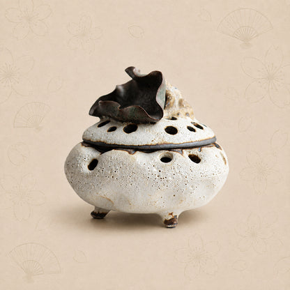 Handmade Lotus Leaf Japanese Incense Burner
