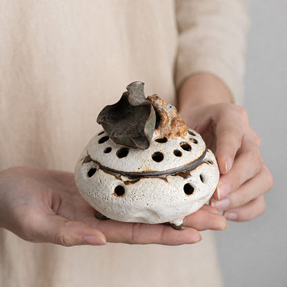 Handmade Lotus Leaf Japanese Incense Burner