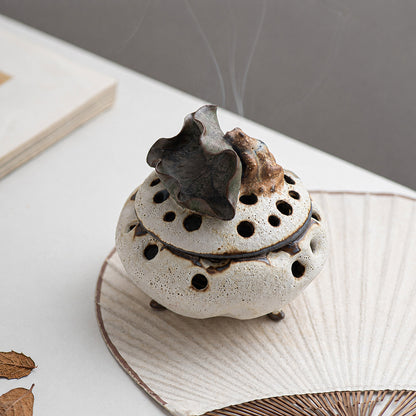 Handmade Lotus Leaf Japanese Incense Burner