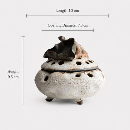 Handmade Lotus Leaf Japanese Incense Burner