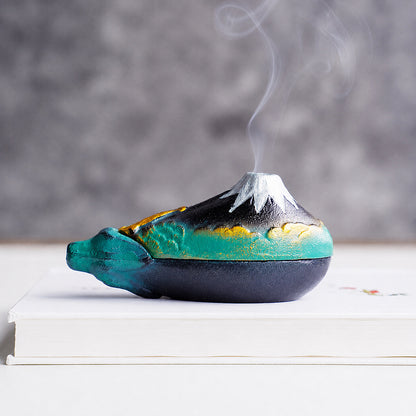 Mount Fuji Japanese Incense Burner