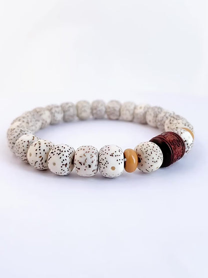 Star Moon Bodhi Beads Red Sandalwood Bracelet
