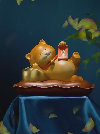Brass Chinese Lucky Cat