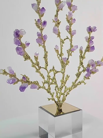 Blossom Purple Cystal Tree