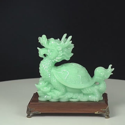 Green Feng Shui Dragon Turtle