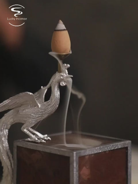 Phoenix Incense Burner with LED Light