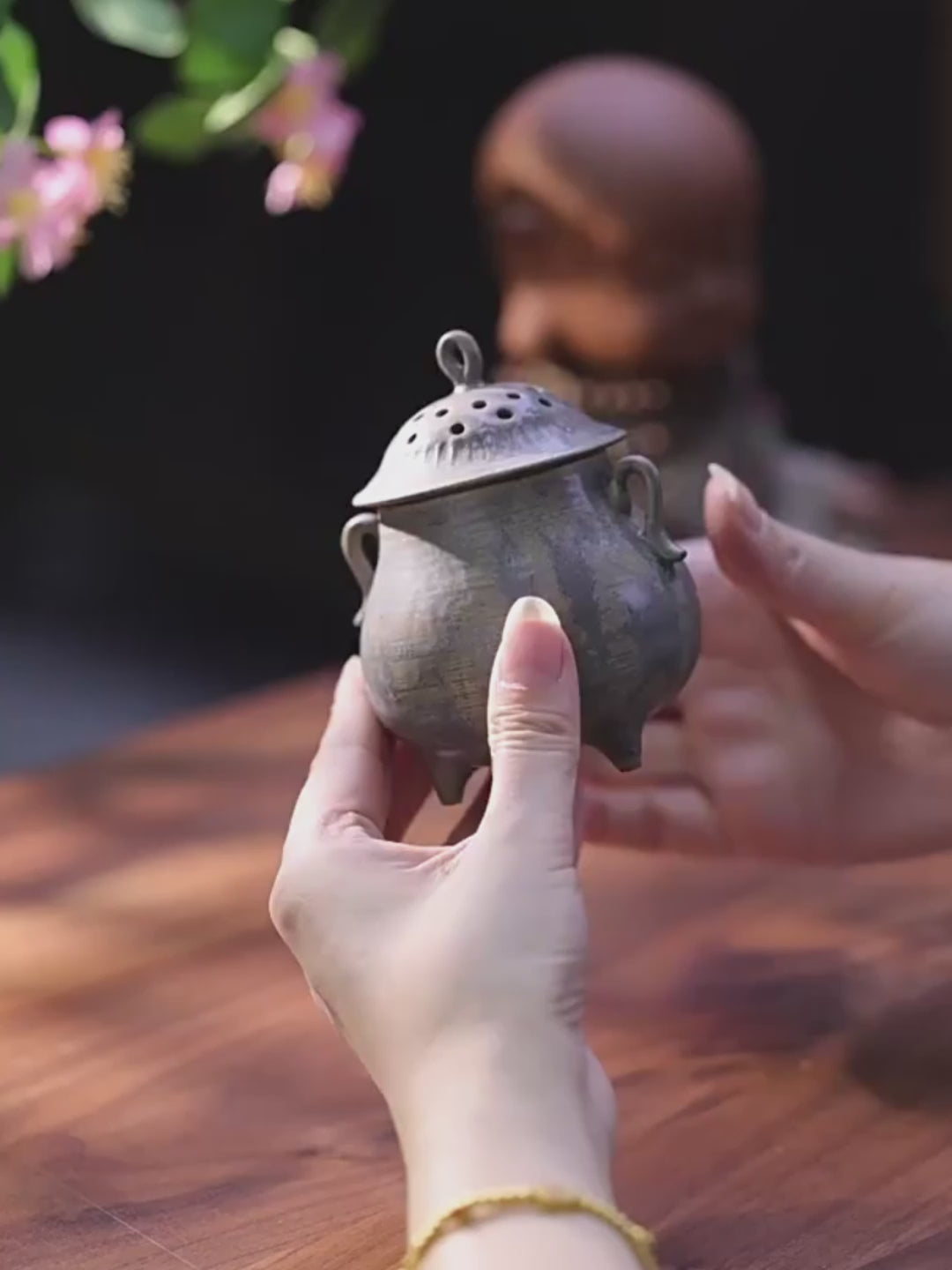 Coarse Pottery Simple Japanese Incense Burner