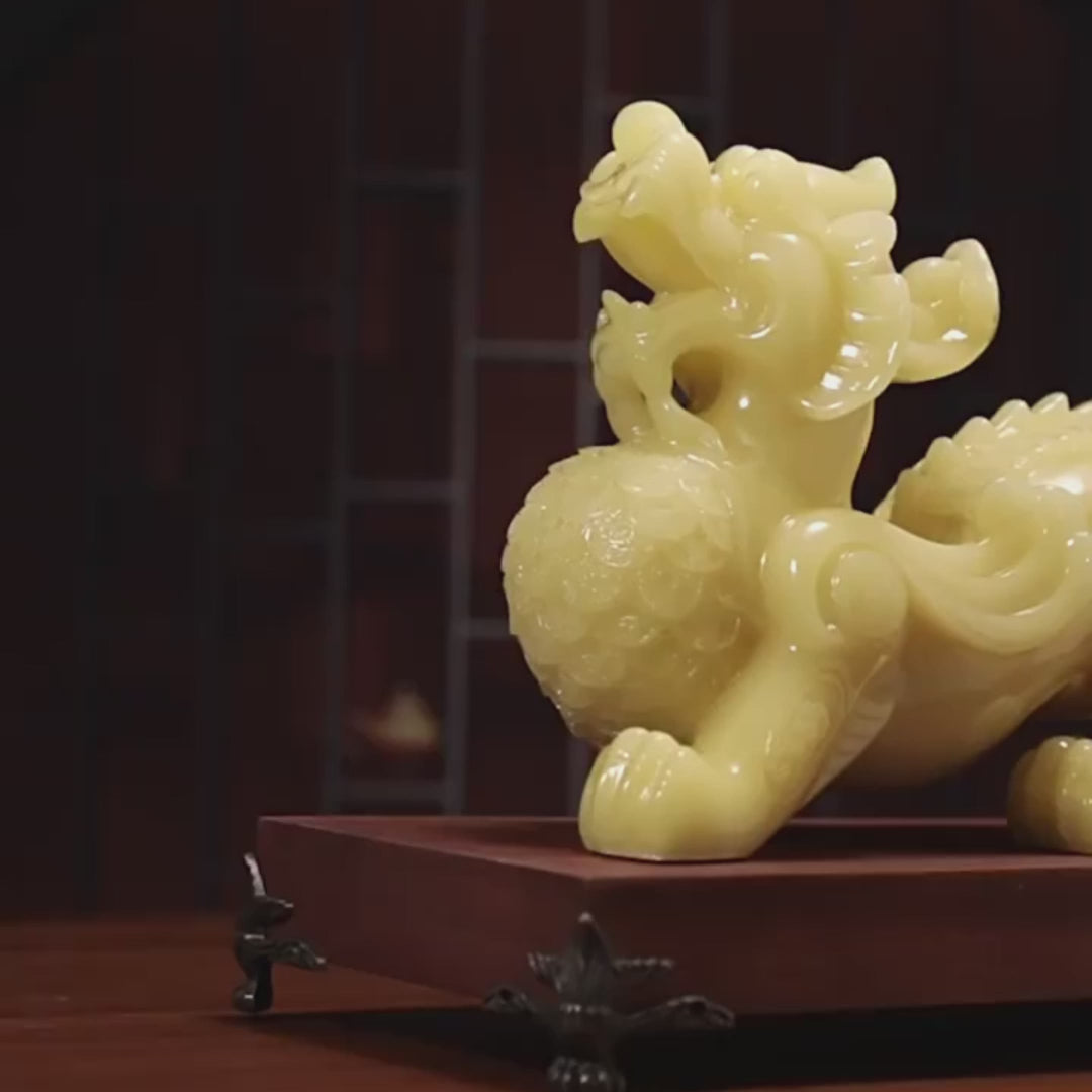 Jade Feng Shui Pixiu Pair