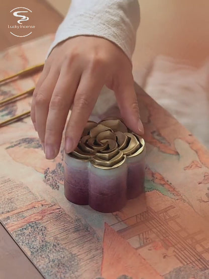 Plum Blossom Brass Incense Seal Kit