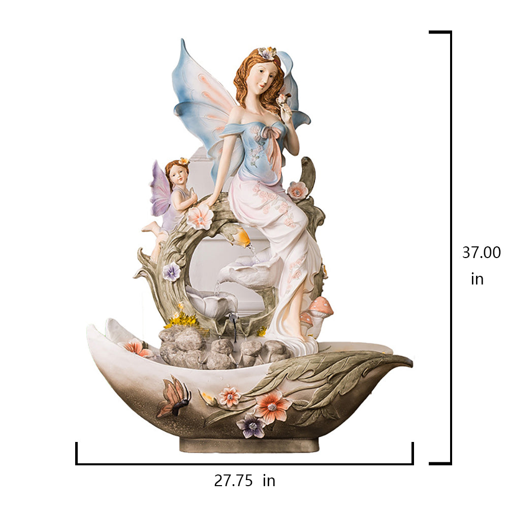 European Style Angel Flowing Water Ornament Fountain