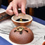 Orange Spiral Cone Incense Burner
