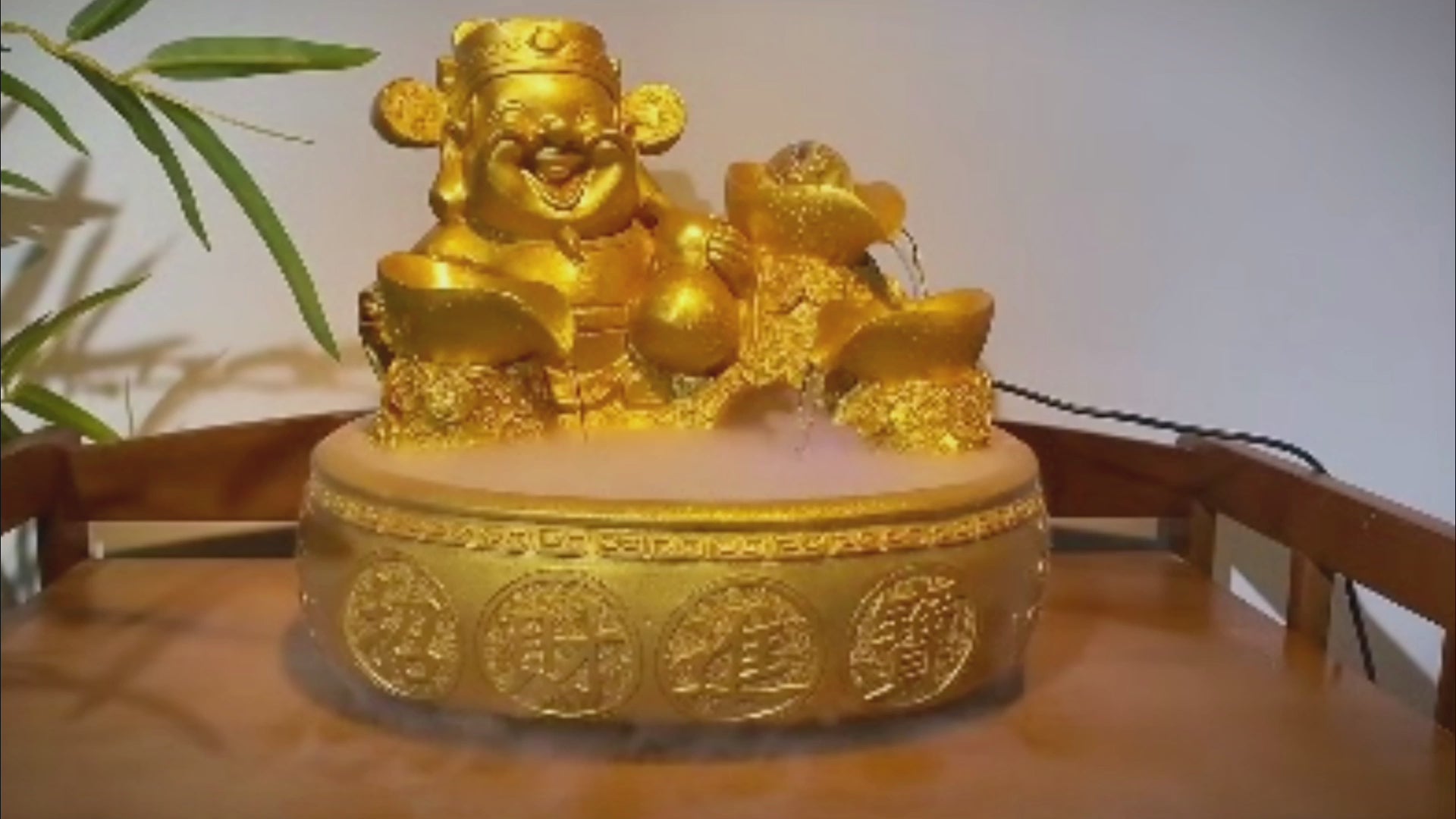 God of Wealth Transfer Ball Flowing Water Fountain