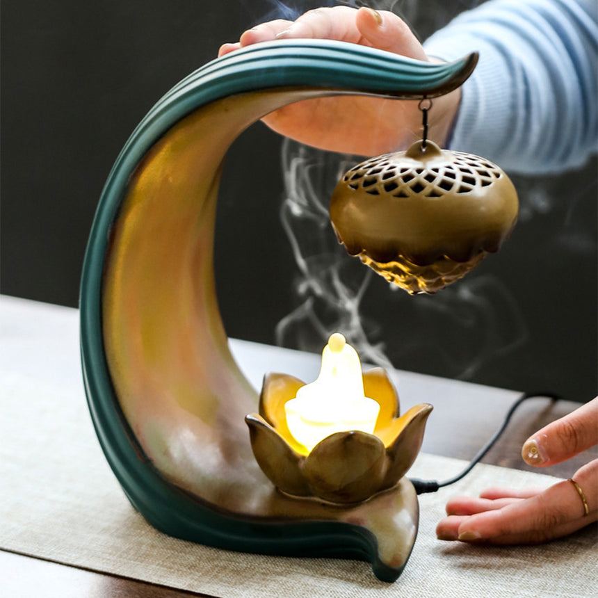 Lotus Ball Backflow Incense Burner