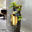 Bailu Zen Flowing Water Waterfall Fountain With Circle Lamp