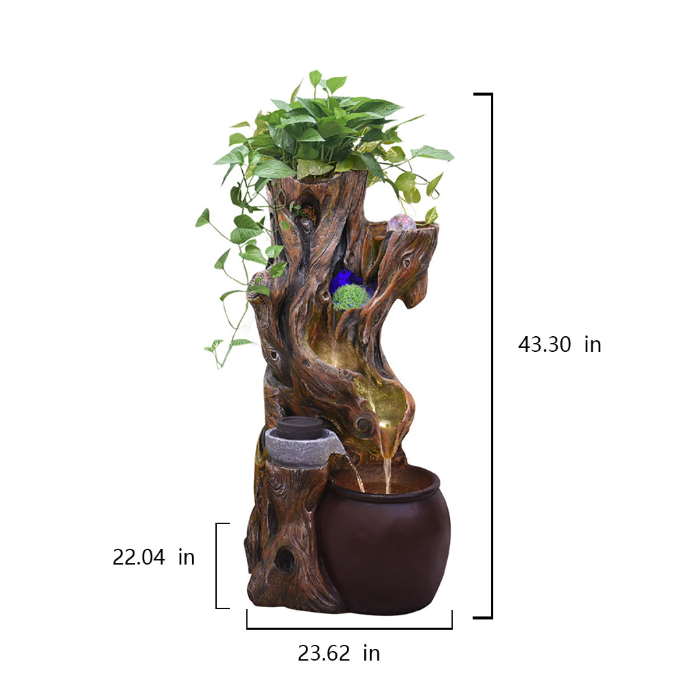 Dry Tree Design Flowing Water Fountain Bonsai