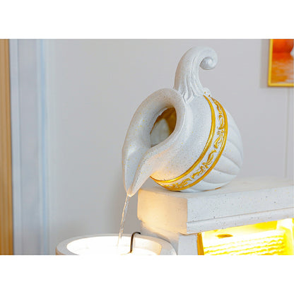 White European-Style Living Room Flowing Water Floor Fountain