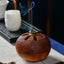 Orange Spiral Cone Incense Burner