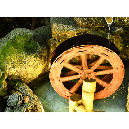 Chinese Style Rock Water Fountain With Fish Pond