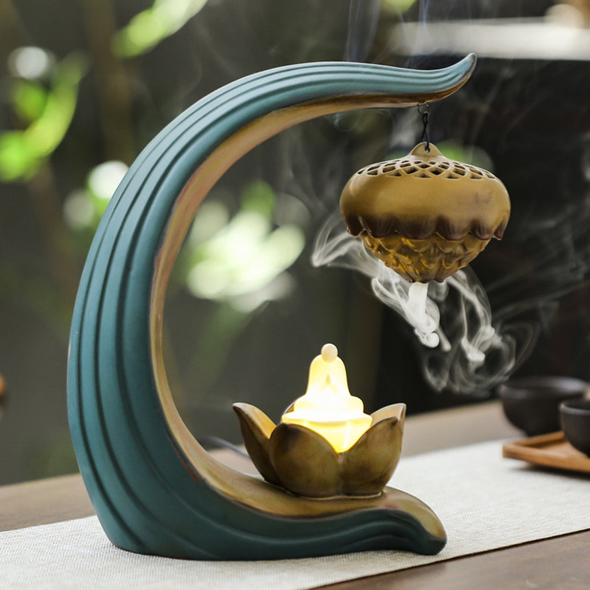 Lotus Ball Backflow Incense Burner