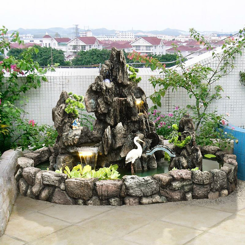 Mountain Shaped Flowing Water Waterfall Fountain