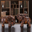 Ebony Wood Elephant Set For Living Room