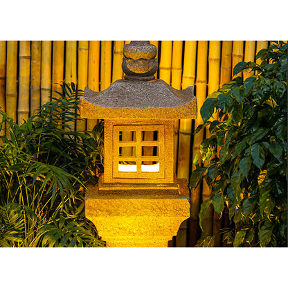 Chinese Stone Mill Water Fountain With Fish Pond