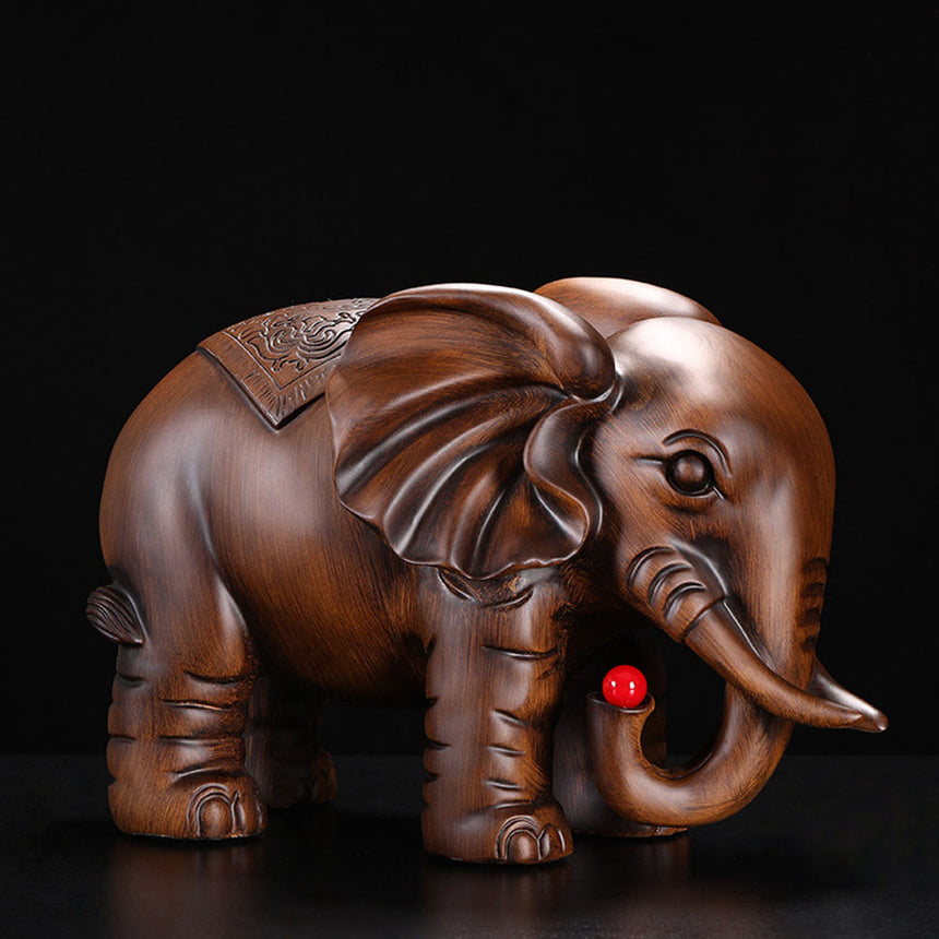 Ebony Wood Elephant Set For Living Room