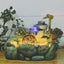 Chinese Style Rock Water Fountain With Fish Pond