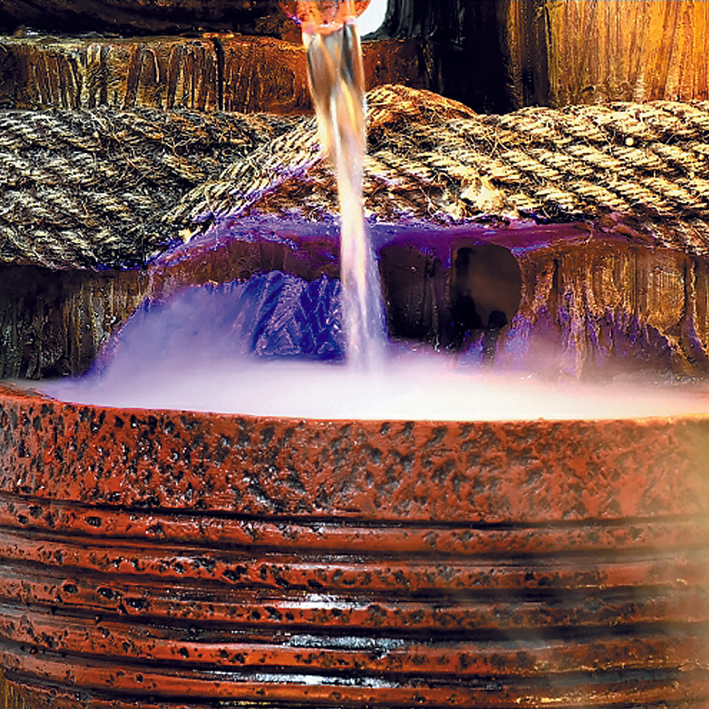 Clay Pot Flowing Water Indoor Waterfall