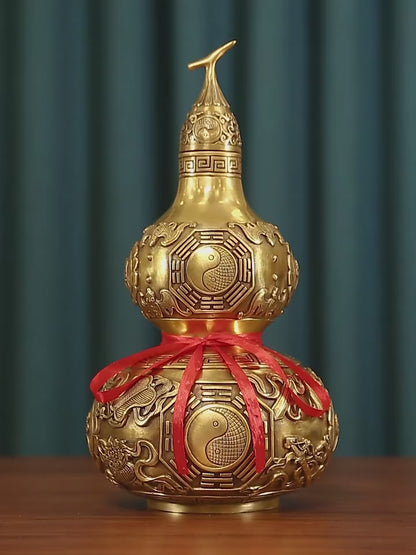 Brass Ba Gua Gourd For Wealth