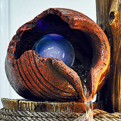 Clay Pot Flowing Water Indoor Waterfall