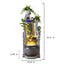 Simple Gray Flowing Water Wall Fountain Making Wealth Ornament
