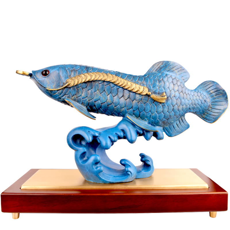 Copper Fish With Coin Stand