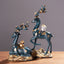 Feng Shui Blue Sika Deer Set