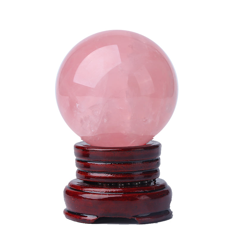 Natural Pink Crystal Ball